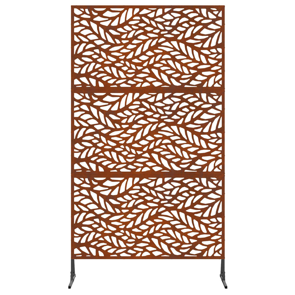 Vidaxl privacyscherm grijs 100 x 50 x 180 cm cortenstaal