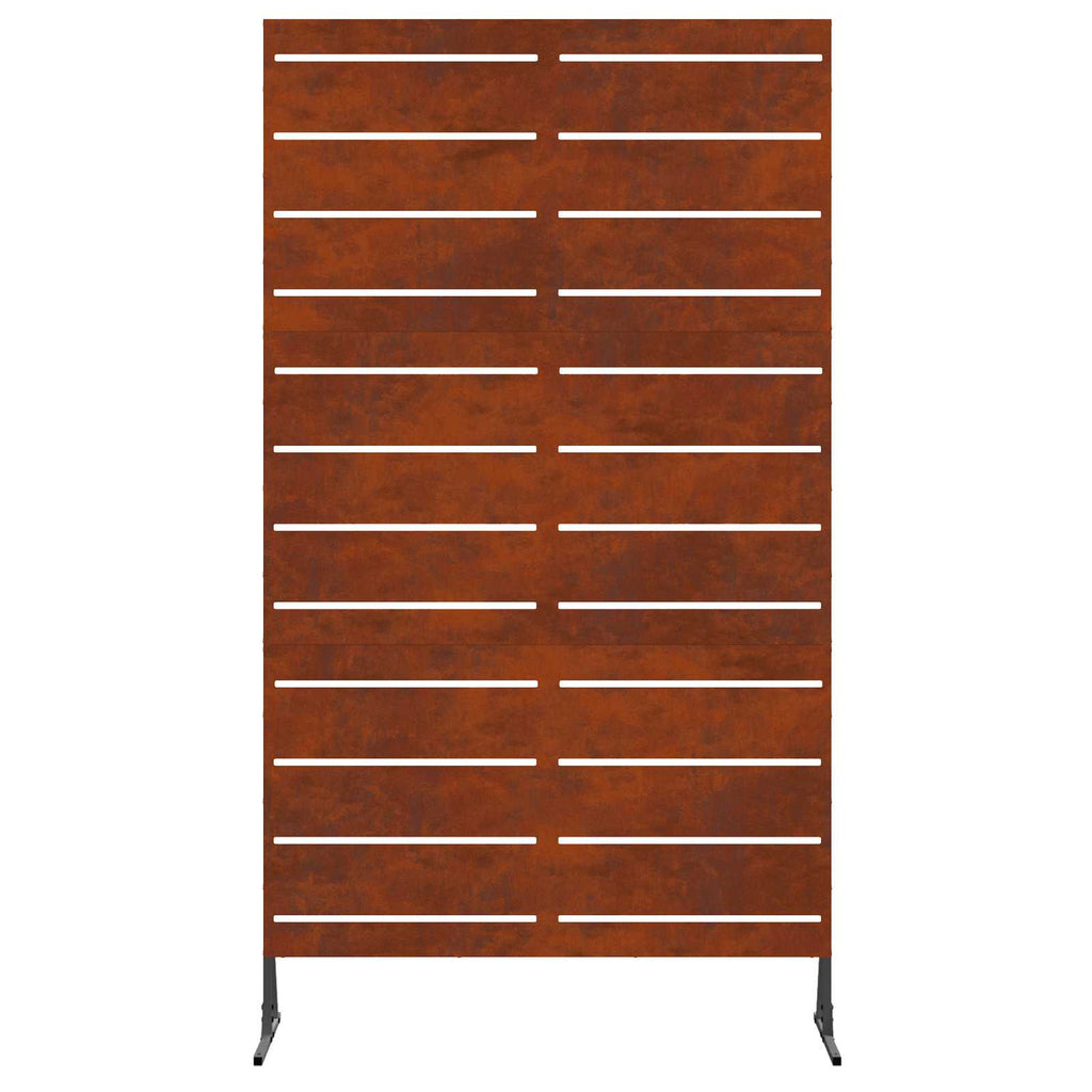 Vidaxl privacyscherm grijs 100 x 50 x 180 cm cortenstaal