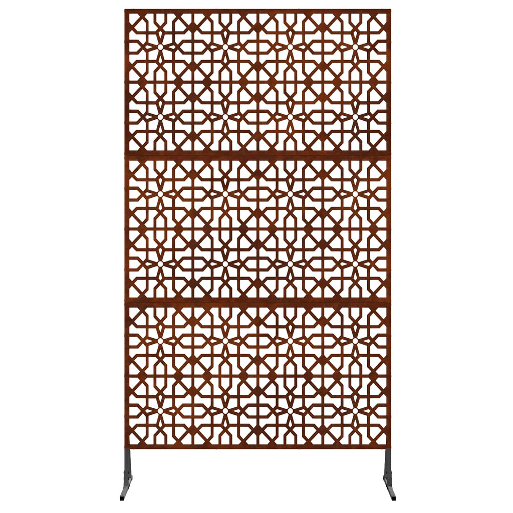 Vidaxl privacyscherm grijs 100 x 50 x 180 cm cortenstaal