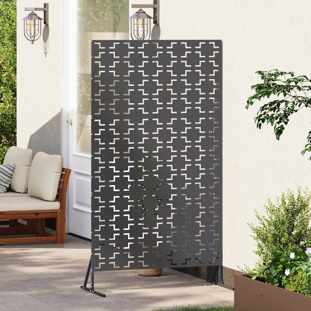 Vidaxl privacyscherm zwart 100 x 50 x 180 cm staal