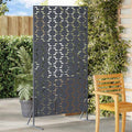 Vidaxl privacyscherm antraciet 100 x 50 x 180 cm staal