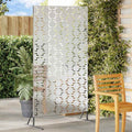 Vidaxl privacyscherm grijs 100 x 50 x 180 cm staal