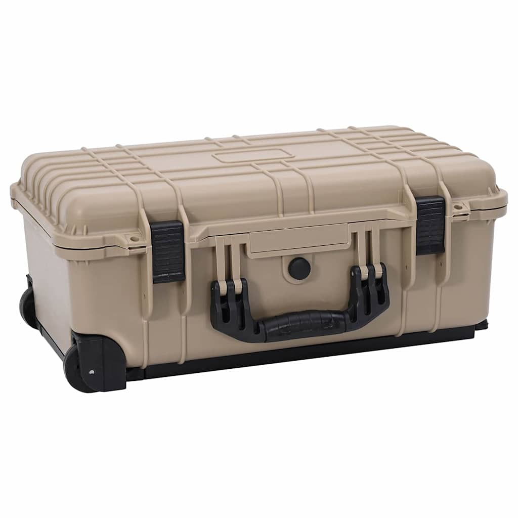 Vidaxl harde bagagekoffer zand 56 x 35 x 23 cm polypropyleen en abs
