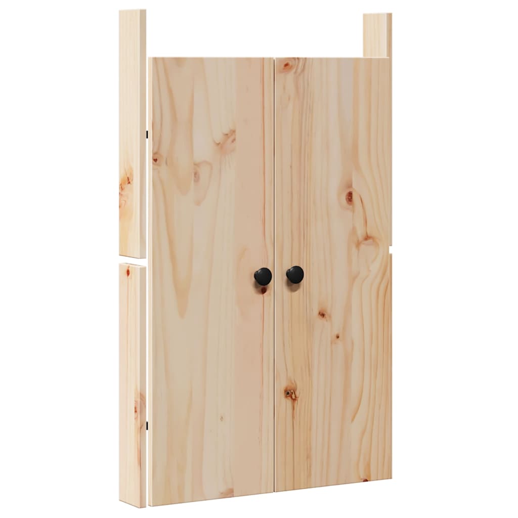 Vidaxl keukendeur bruin eiken 50 x 9 x 82 cm massief grenenhout