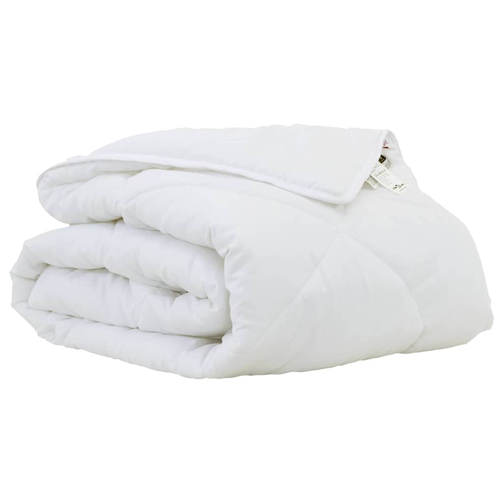 Vidaxl dekbed wit 200 x 155 x 4 cm polyester