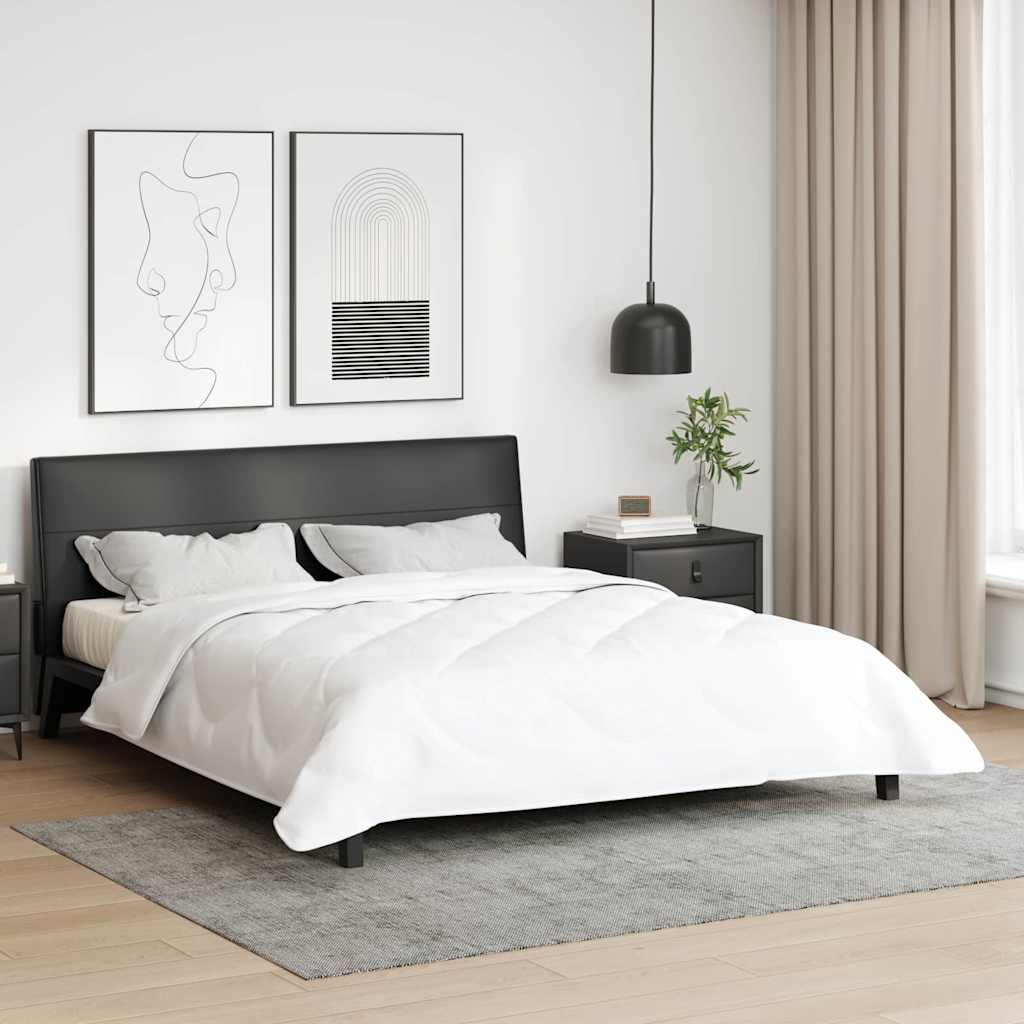 Vidaxl dekbed wit 200 x 155 x 4 cm polyester