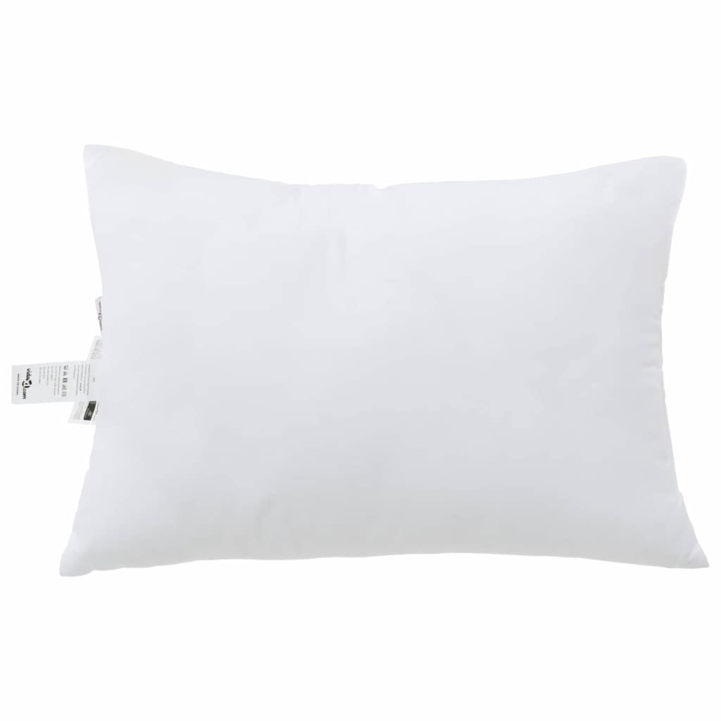 Vidaxl hoofdkussen met kussen 2 pcs wit 61 x 41 x 20 cm polyester