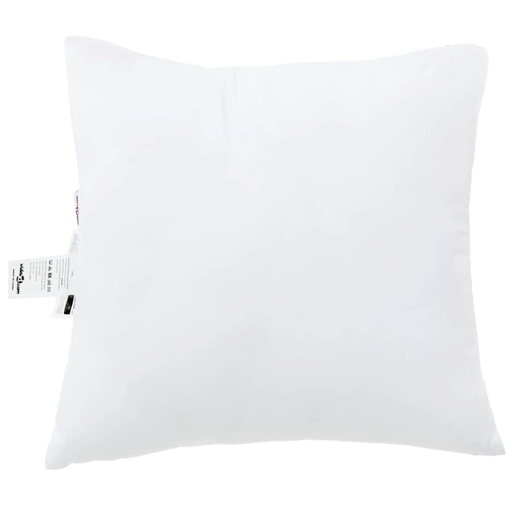 Vidaxl hoofdkussen met kussen 2 pcs wit 61 x 41 x 20 cm polyester