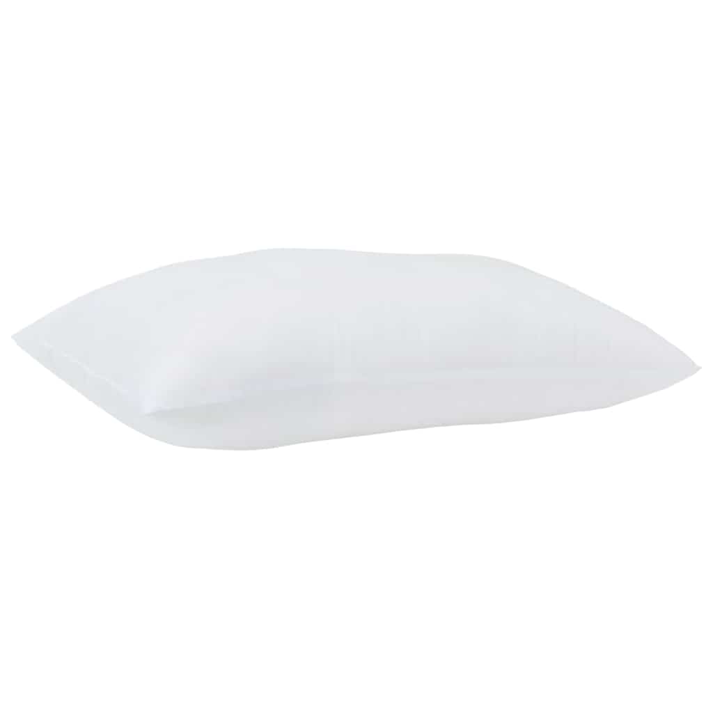 Vidaxl hoofdkussen met kussen 2 pcs wit 61 x 41 x 20 cm polyester