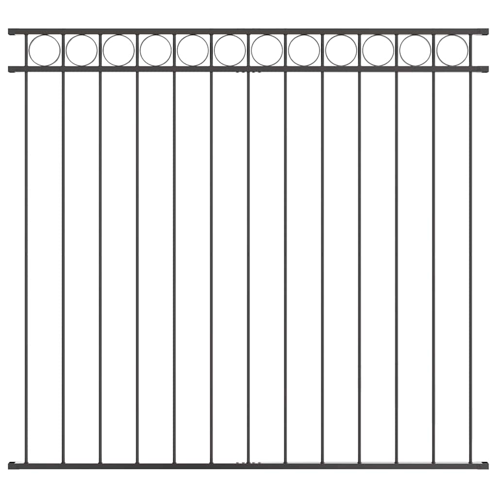 Vidaxl hecelement grijs 170 x 150 cm staal