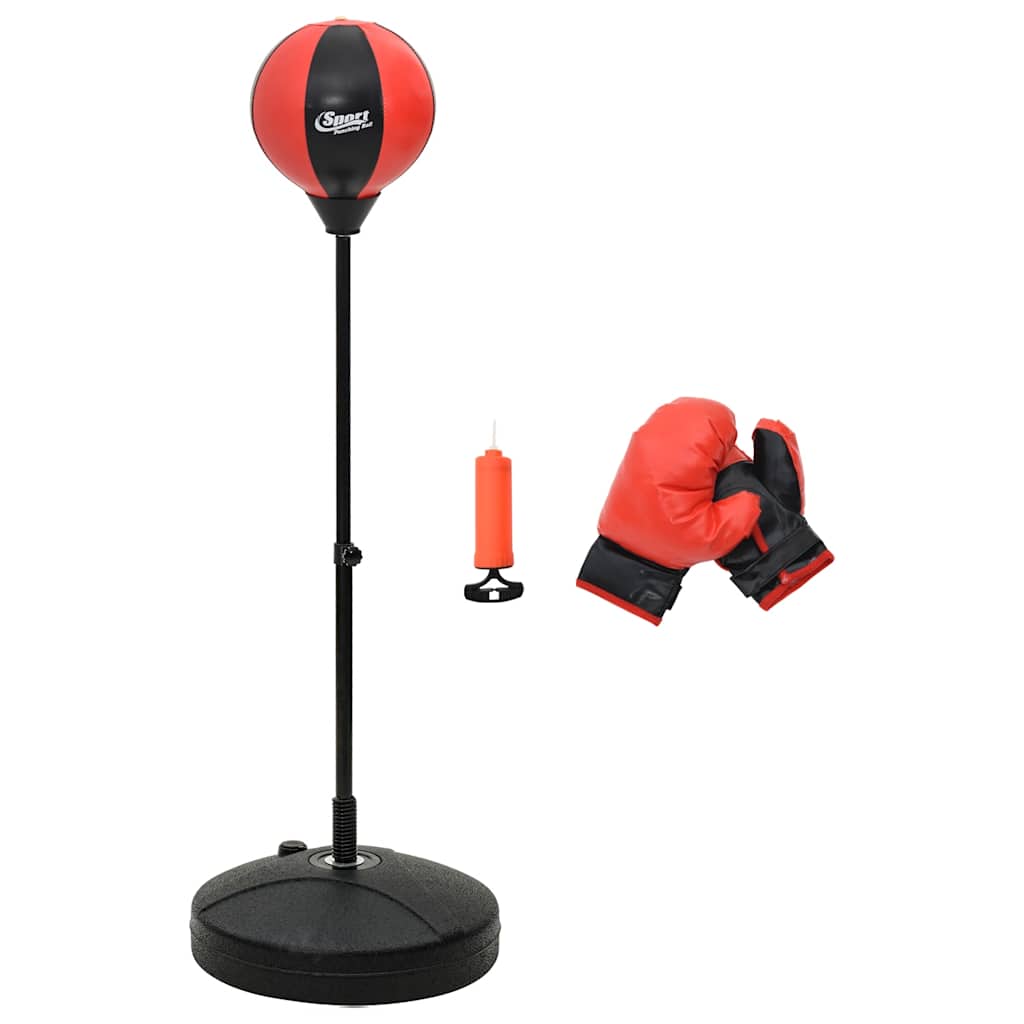 VidaXL Boxball-Set mit Handschuhen und Pumpe, verstellbar von 81-122 cm