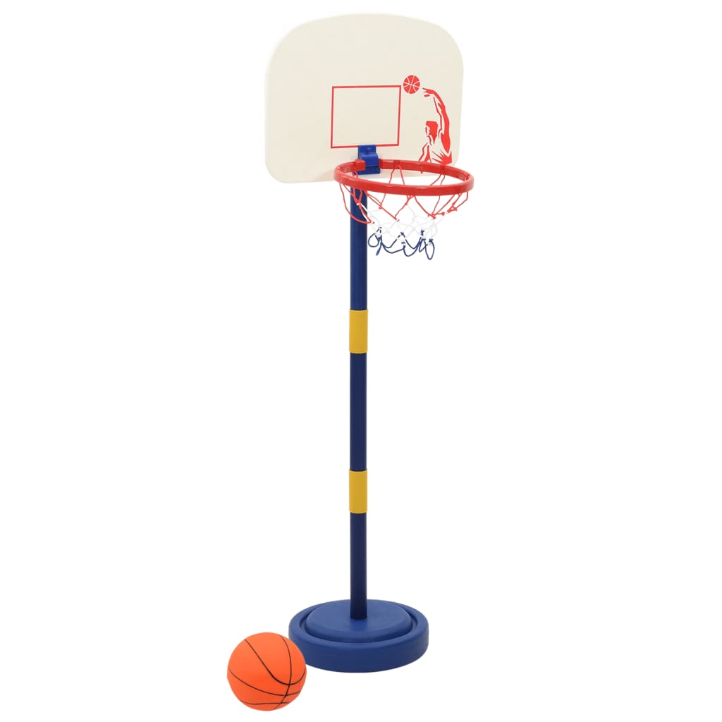 VidaXL Basketballständer mit Ball und Pumpe, höhenverstellbar von 90 bis 121 cm