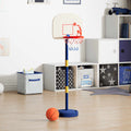 VidaXL Basketballständer mit Ball und Pumpe, höhenverstellbar von 90 bis 121 cm