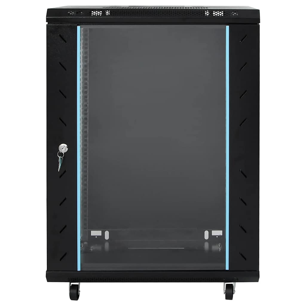 Vidaxl netwerkkast 15u 19 ip20 60x45x86 cm zwart