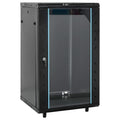Vidaxxl -Netzwerkschrank 18H 19 19 IP20 60x60x100 cm Schwarz