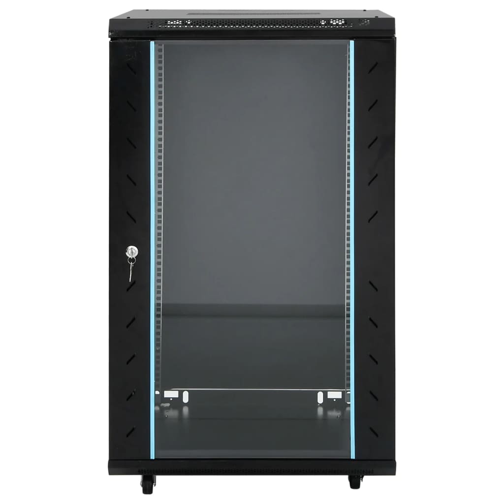 Vidaxxl -Netzwerkschrank 18H 19 19 IP20 60x60x100 cm Schwarz
