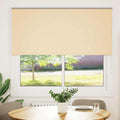 Vidaxl rolgordijn verduisterend 150x130 cm stofbreedte 146,6 cm beige