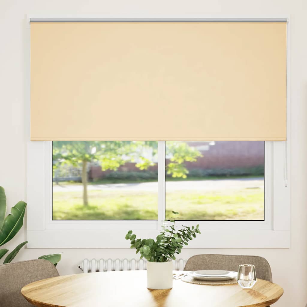 Vidaxl rolgordijn verduisterend 155x130 cm stofbreedte 151,6 cm beige