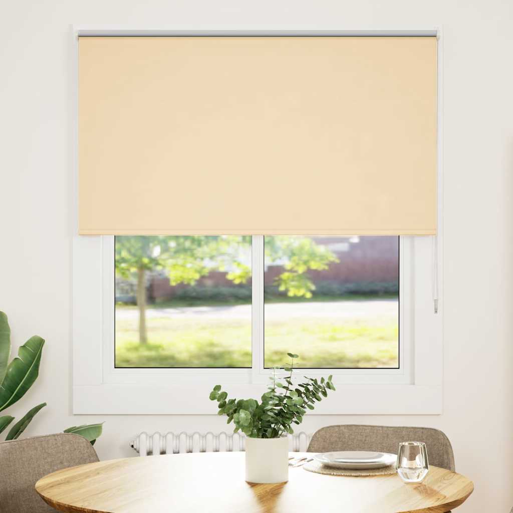 Vidaxl rolgordijn verduisterend 135x150 cm stofbreedte 131,6 cm beige