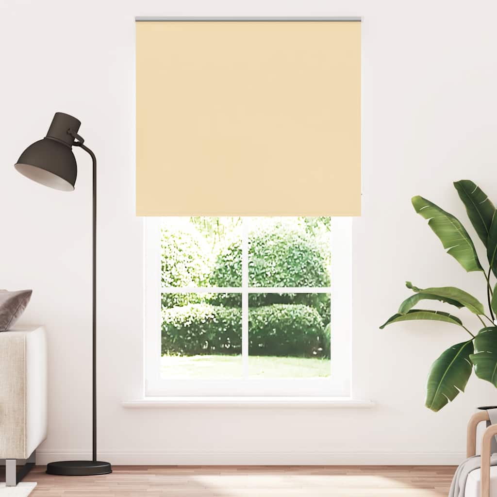 Vidaxl rolgordijn verduisterend 140x210 cm stofbreedte 136,6 cm beige