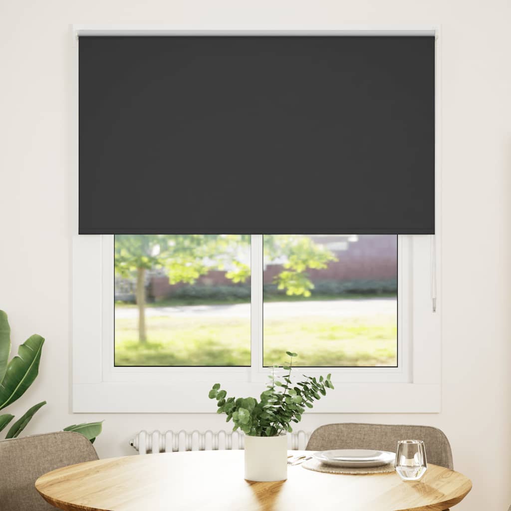 Vidaxl rolgordijn verduisterend 140x150 cm stofbreedte 136,6 cm zwart
