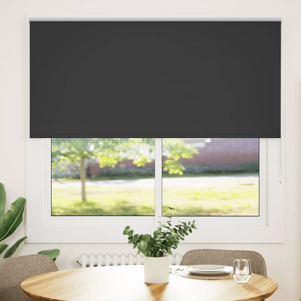Vidaxl rolgordijn verduisterend 160x150 cm stofbreedte 156,6 cm zwart