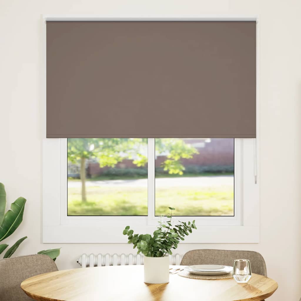 Vidaxl rolgordijn verduisterend koffie 125x130 cm stofbreedte 121,6 cm