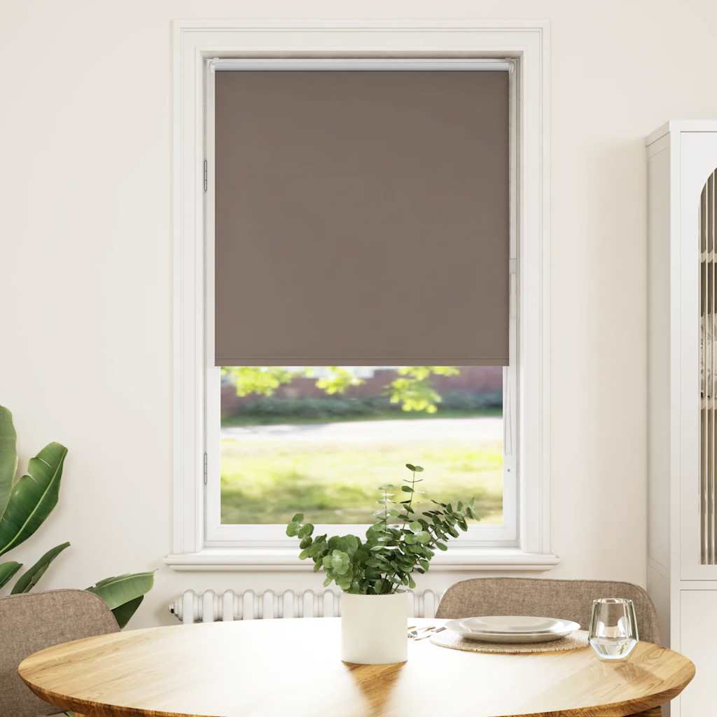 Vidaxl rolgordijn verduisterend koffie 70x150 cm stofbreedte 65,7 cm