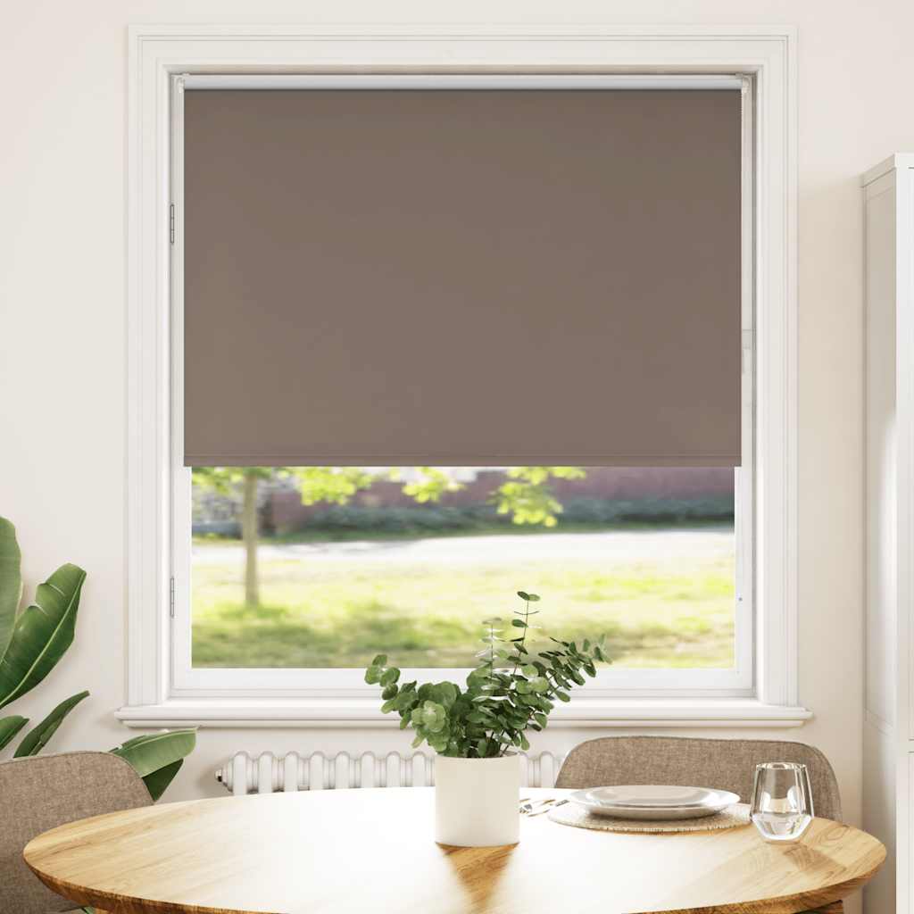 Vidaxl rolgordijn verduisterend koffie 115x150 cm stofbreedte 110,7 cm