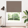 Vidaxl rolgordijn verduisterend koffie 150x210 cm stofbreedte 146,6 cm