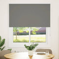 Vidaxl rolgordijn verduisterend 120x150 cm stofbreedte 116,6 cm grijs