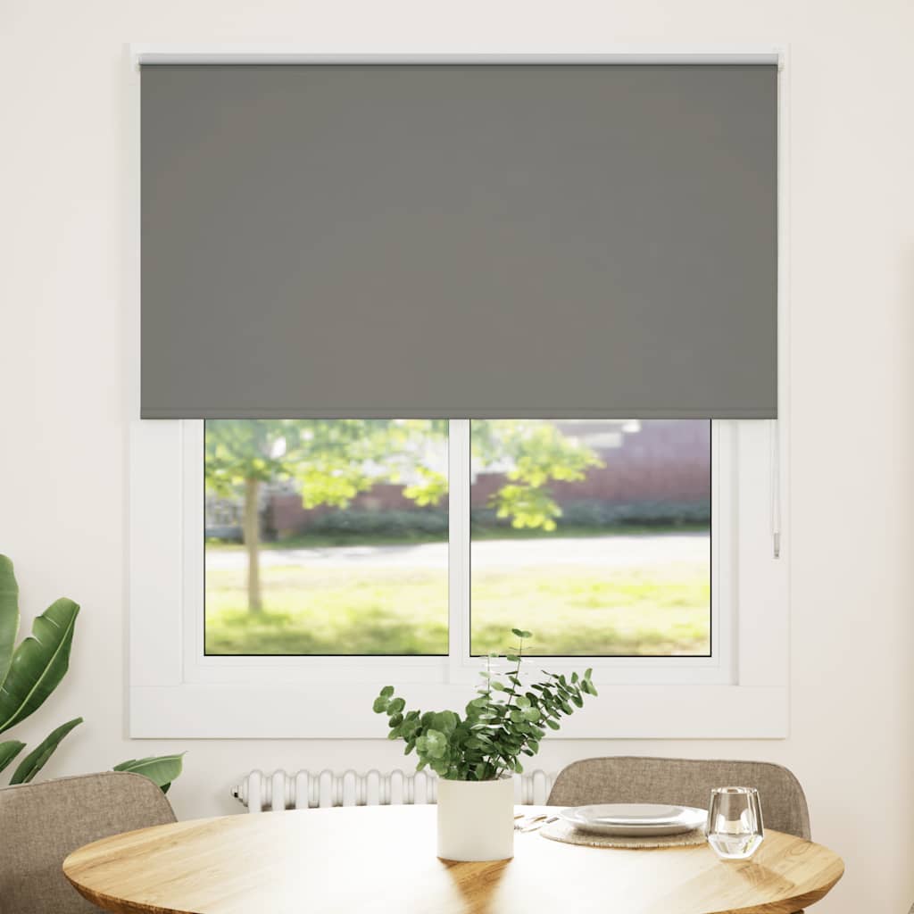 Vidaxl rolgordijn verduisterend 135x150 cm stofbreedte 131,6 cm grijs