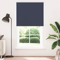 Vidaxl rolgordijn verduisterend 125x210 cm stofbreedte 121,6 cm blauw