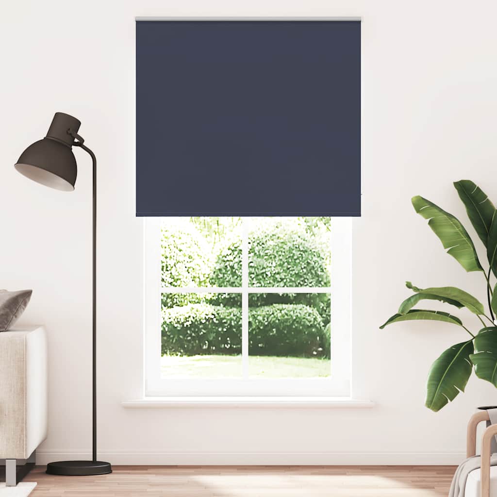 Vidaxl rolgordijn verduisterend 140x230 cm stofbreedte 136,6 cm blauw