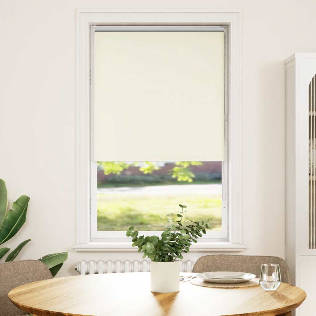 Vidaxl rolgordijn verduisterend gebroken wit 85x175 cm stofbreedte