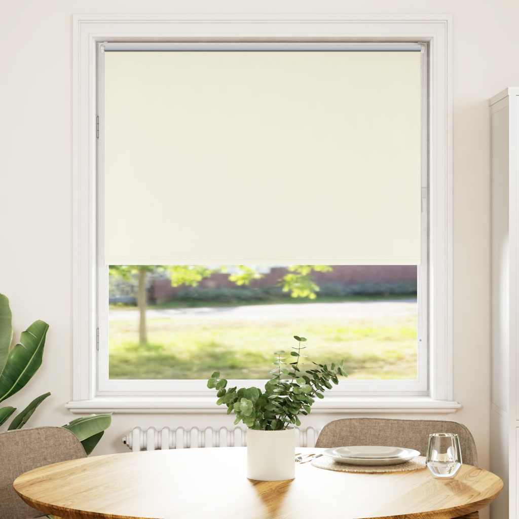 Vidaxl rolgordijn verduisterend gebroken wit 90x175 cm stofbreedte