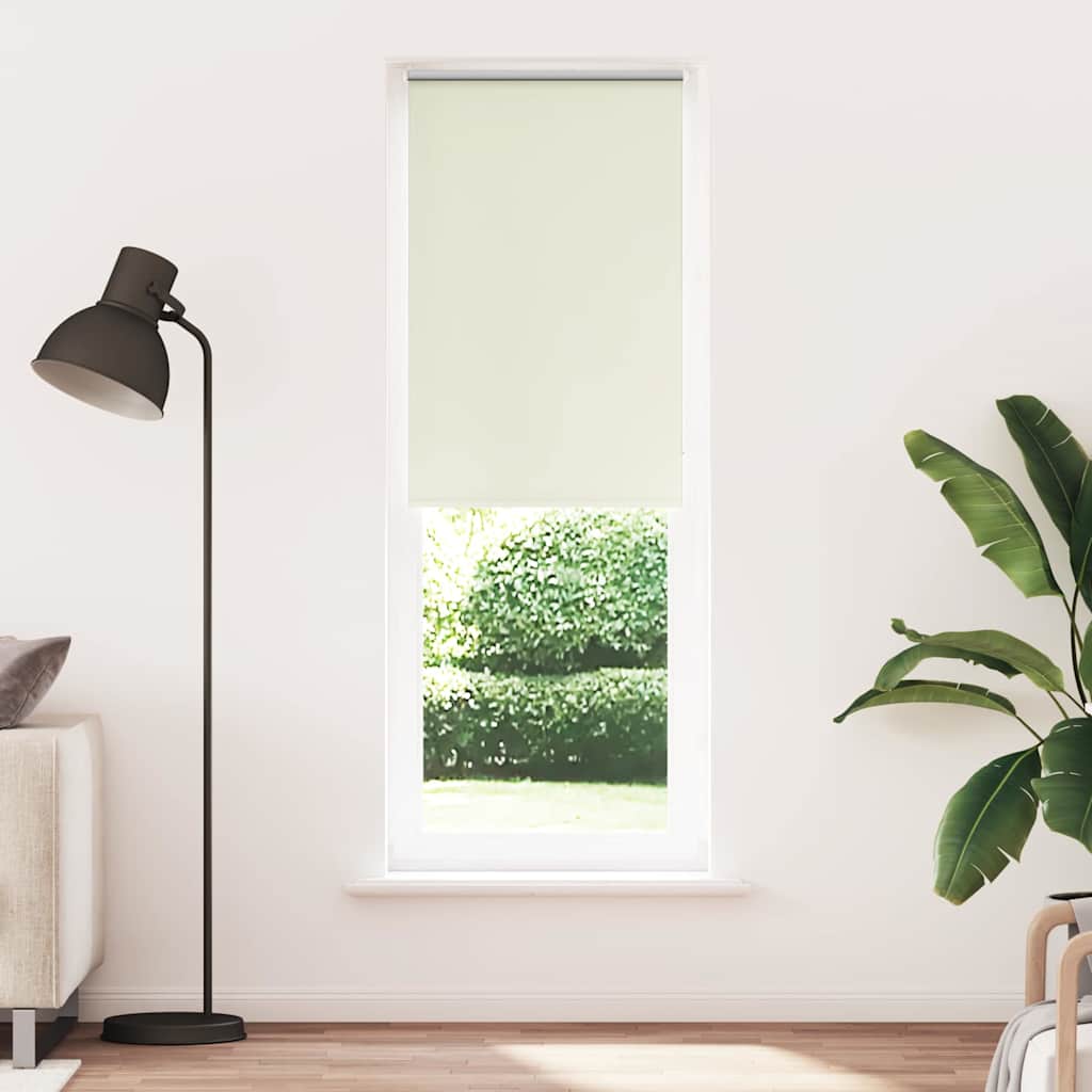 Vidaxl rolgordijn verduisterend gebroken wit 65x210 cm stofbreedte