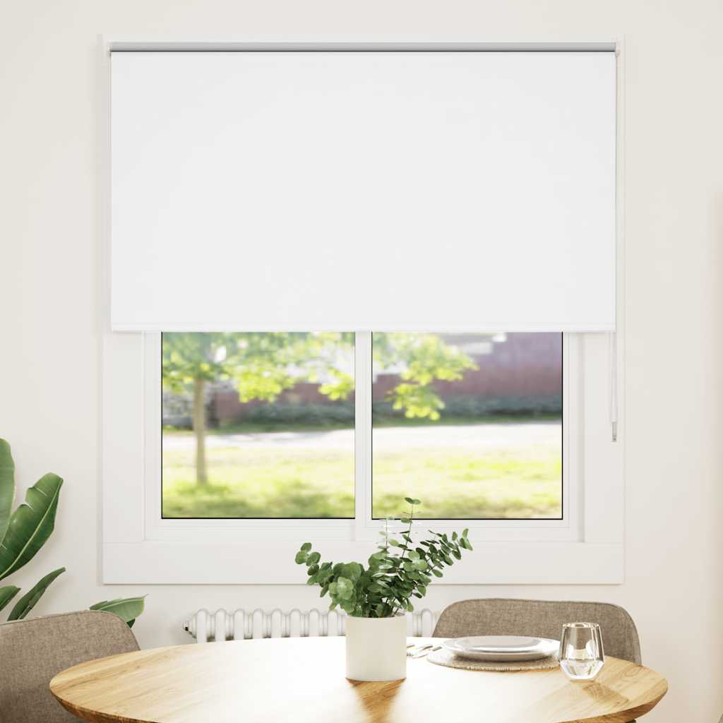 Vidaxl rolgordijn verduisterend 125x150 cm stofbreedte 121,6 cm wit