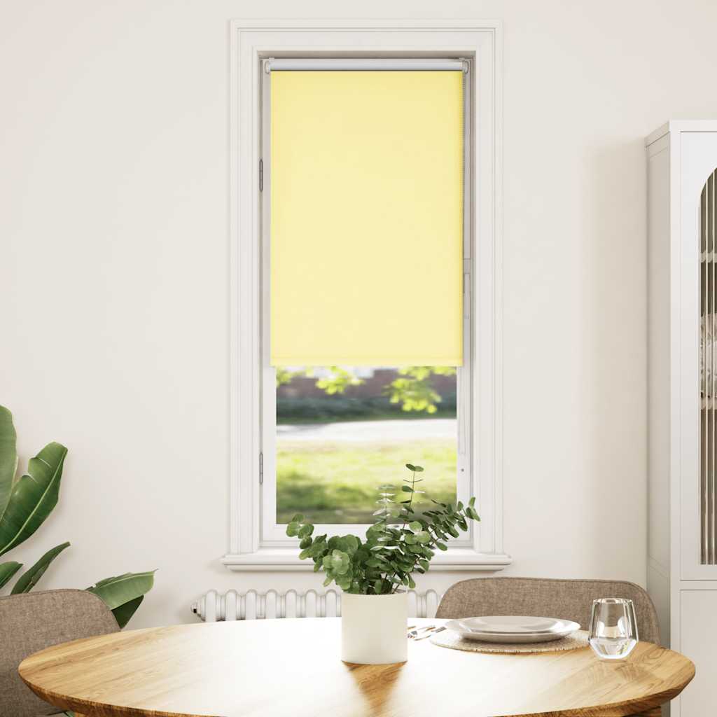 Vidaxl rolgordijn 60x150 cm verduisterend stofbreedte 55,7cm geel
