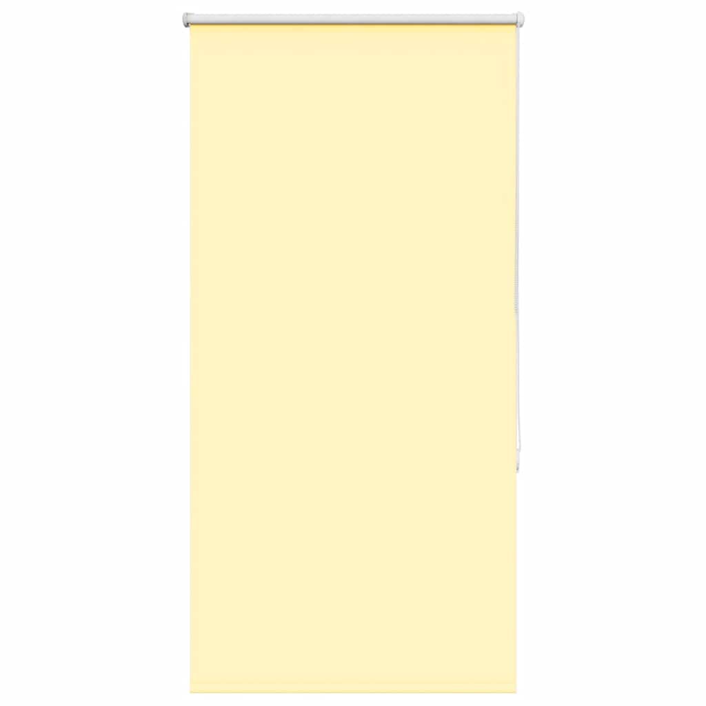Vidaxl rolgordijn verduisterend 80x150 cm stofbreedte 75,7cm geel