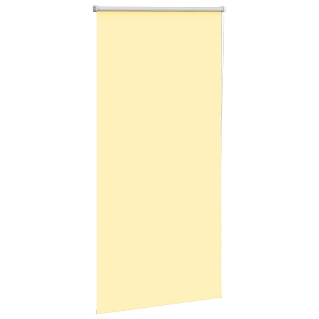 Vidaxl rolgordijn verduisterend 80x150 cm stofbreedte 75,7cm geel
