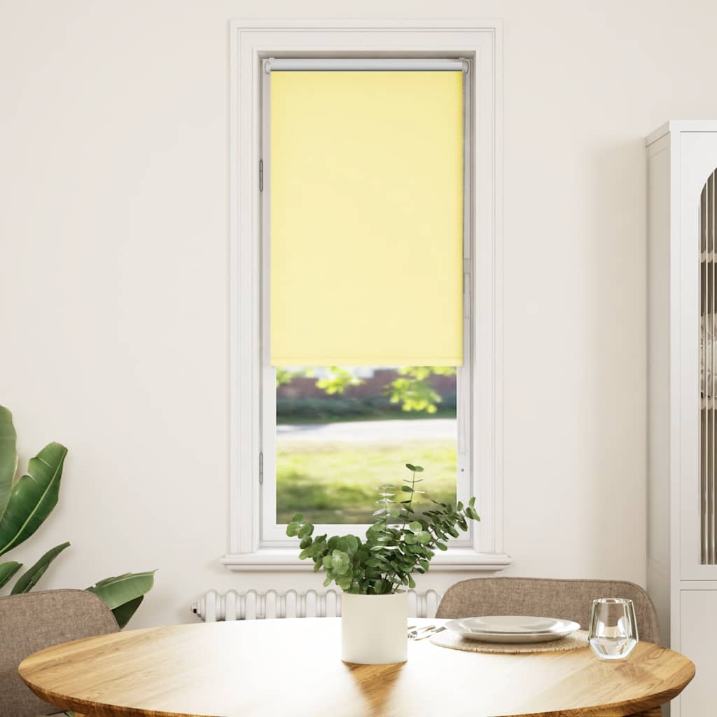 Vidaxl rolgordijn 55x175 cm verduisterend stofbreedte 50,7cm geel