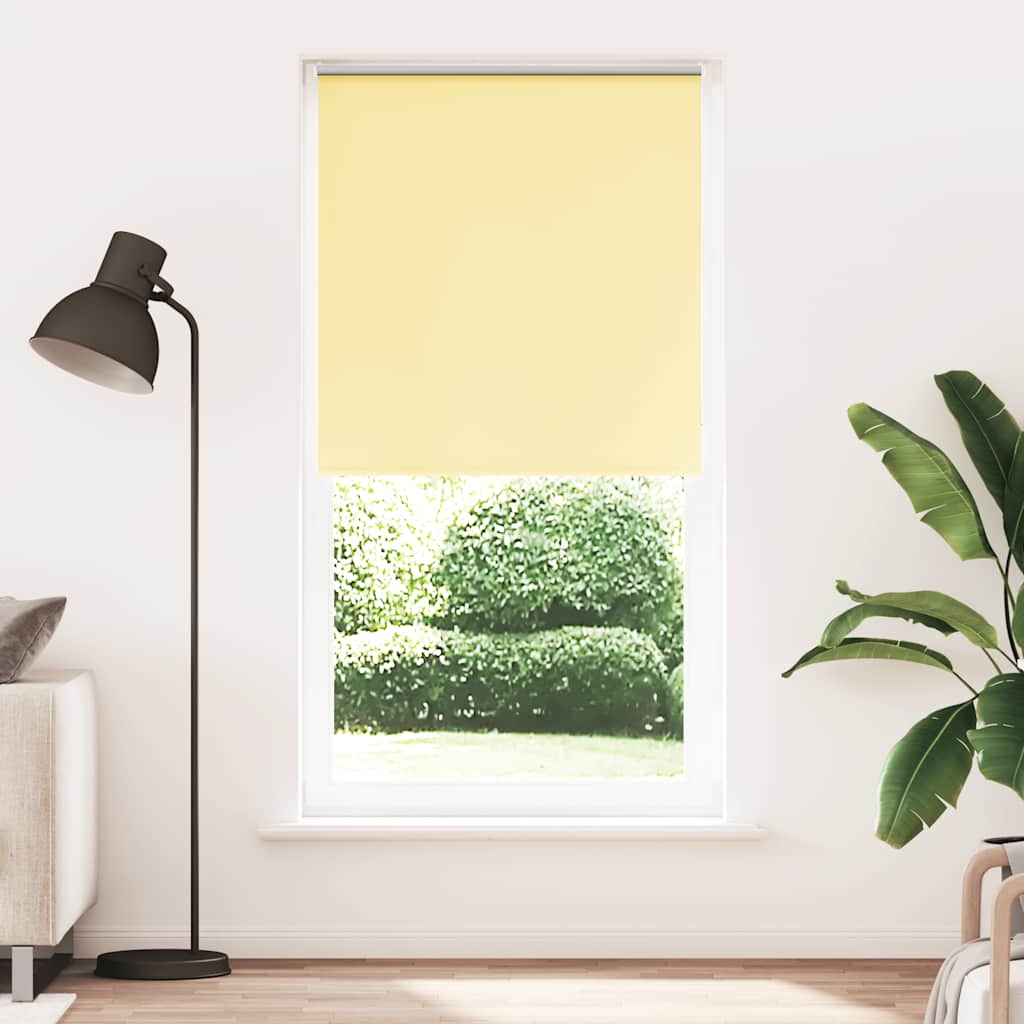 Vidaxl rolgordijn verduisterend 115x210 cm stofbreedte 110,7 cm geel