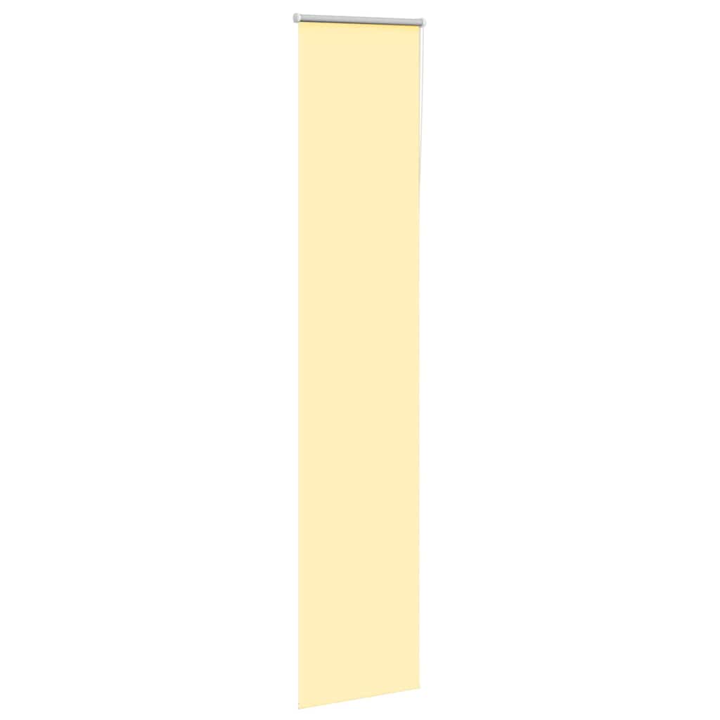 Vidaxl rolgordijn verduisterend 50x230 cm stofbreedte 45,7cm geel