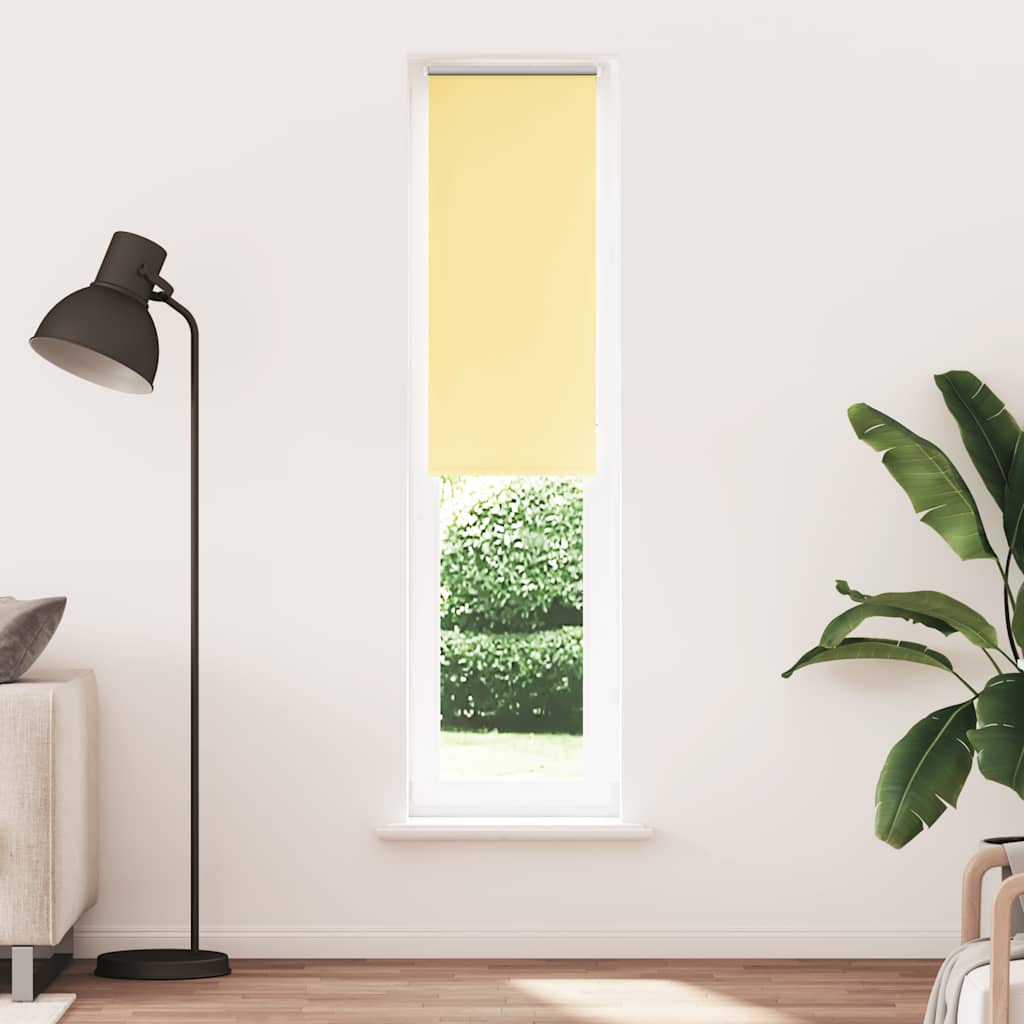 Vidaxl rolgordijn verduisterend 60x230 cm stofbreedte 55,7cm geel