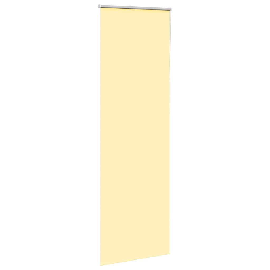 Vidaxl rolgordijn verduisterend 80x230 cm stofbreedte 75,7cm geel