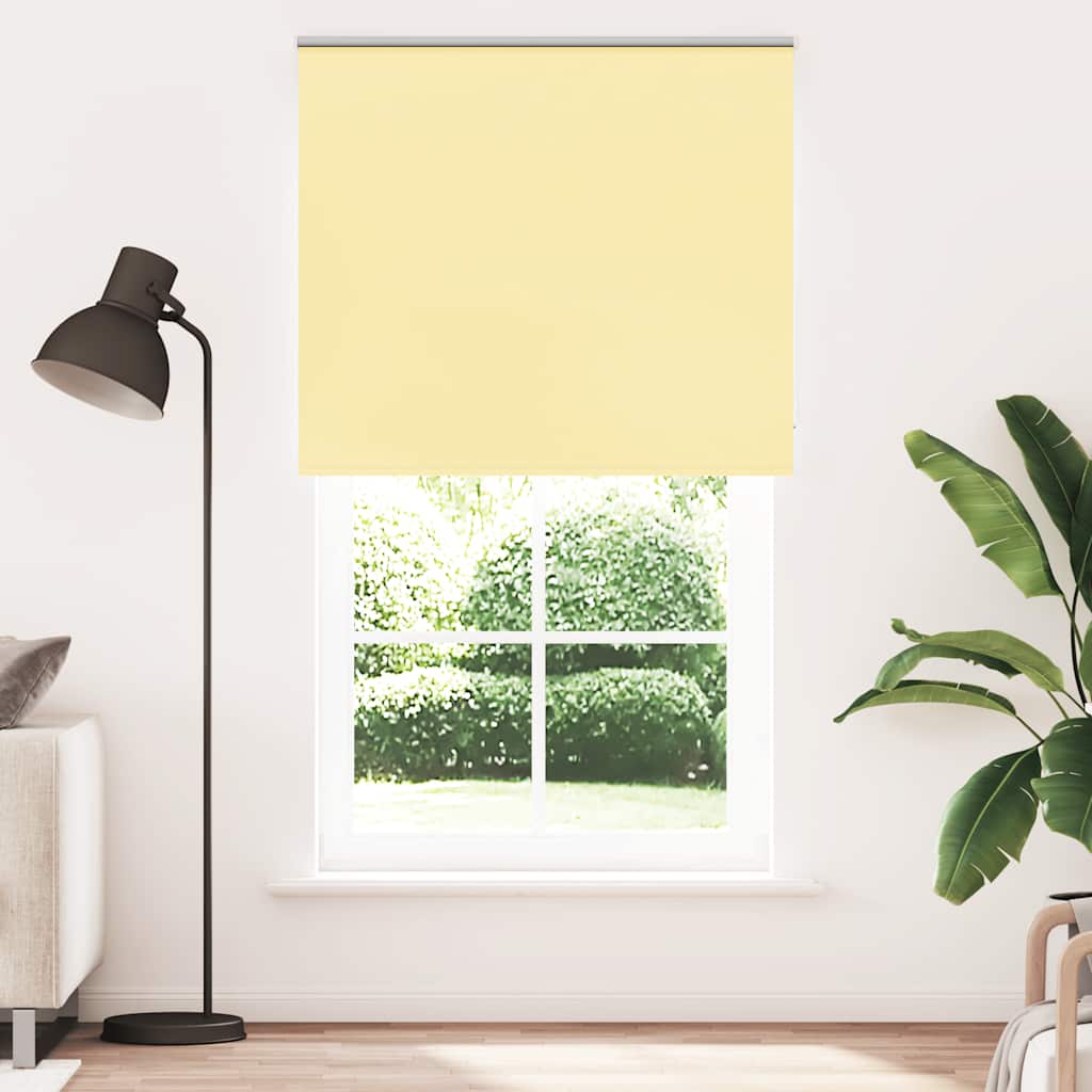 Vidaxl rolgordijn 125x230 cm verduisterend stofbreedte 121,6 cm geel