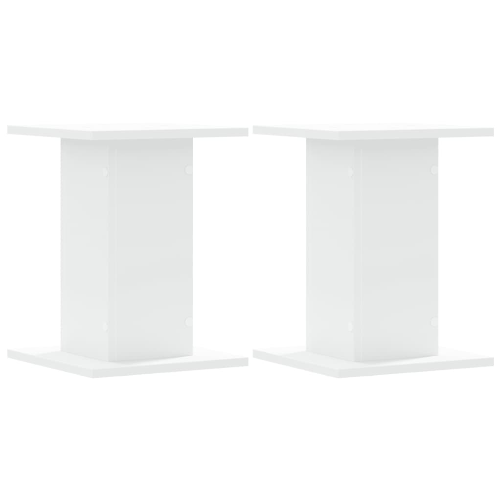 VIDAXL -Anlagenstandards 2 Stück 30 x 30 x 40 cm lackiertes Holz weiß