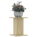 Vidaxl plantenstandaards 2 st 30x30x40 cm bewerkt hout sonoma eiken
