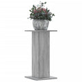 Vidaxl plantenstandaards 2 st 30x30x60 cm bewerkt hout grijs sonoma